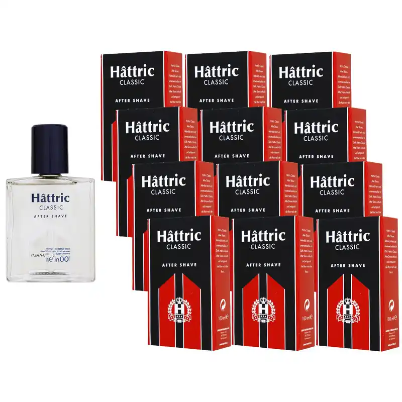 Hattric Classic After Shave 12 x 100 ml Rasierwasser Set Top-Seller
