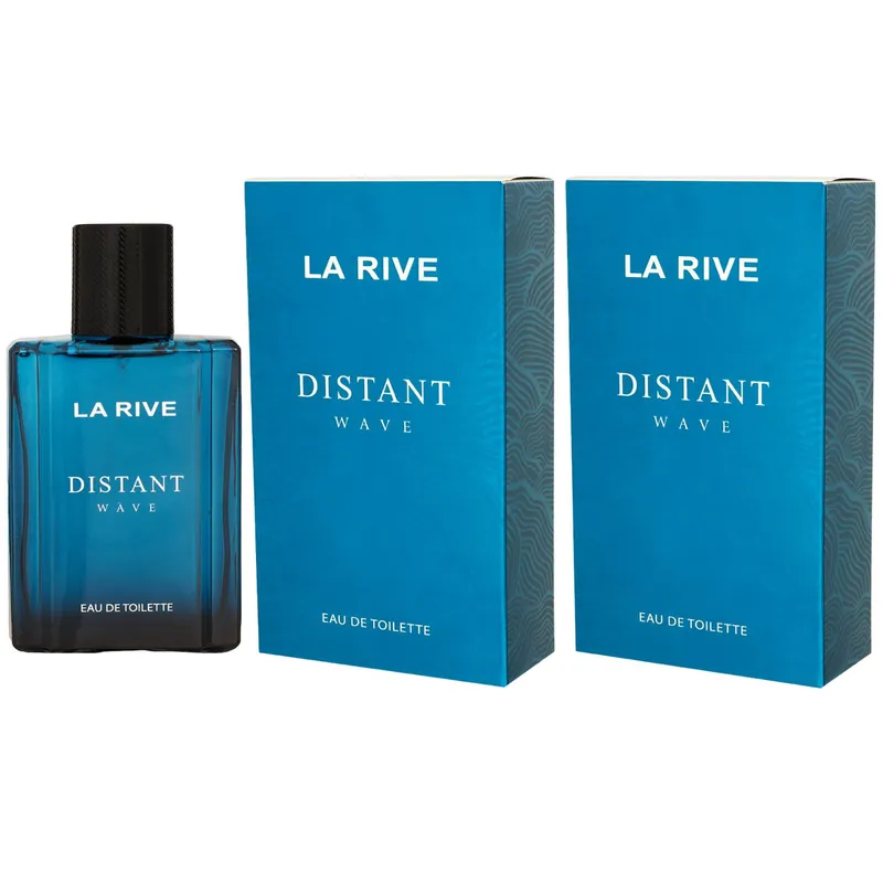 La Rive Distant Wave 2 x 100 ml Eau de Toilette EDT Set Herrenduft Herren Duft Nur Für Kurze Zeit
