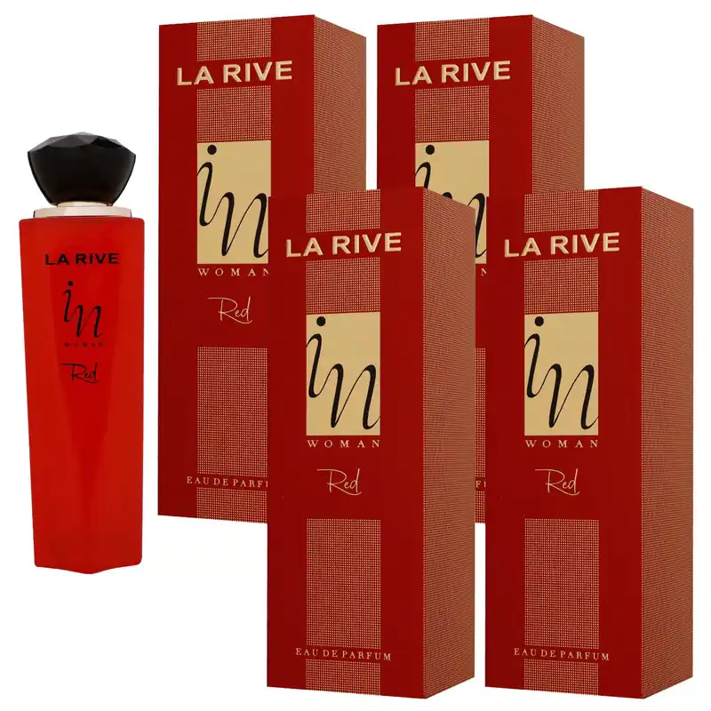 Bestseller La Rive In Woman Red 4 x 100 ml Eau de Parfum EDP Set Damenparfum