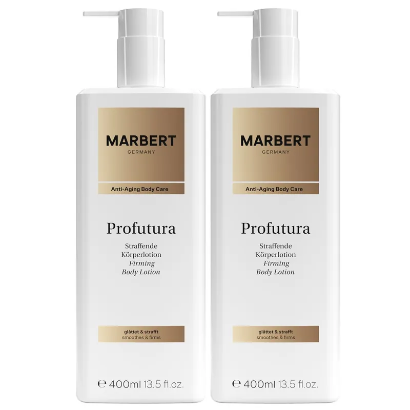 Marbert Profutura 2 x 400 ml Bodylotion Body Lotion Straffende Anti-Aging Set Markenprodukt