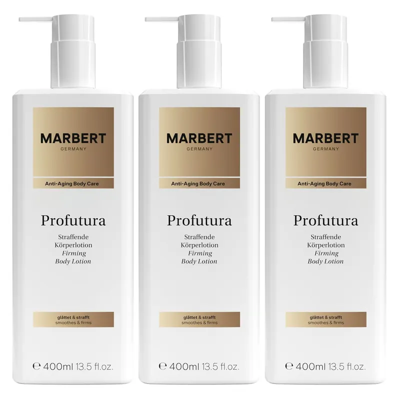 Rabatt Marbert Profutura 3 x 400 ml Bodylotion Body Lotion Straffende Anti-Aging Set