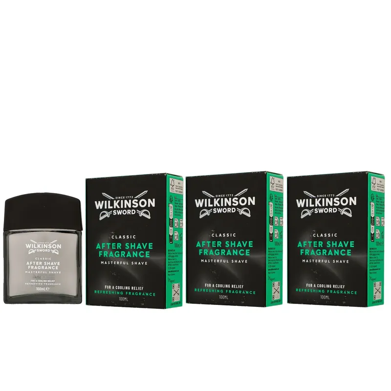 Angebot Wilkinson After Shave Classic 3 x 100 ml Pflege für den Mann After Shave Rasierwasser Set