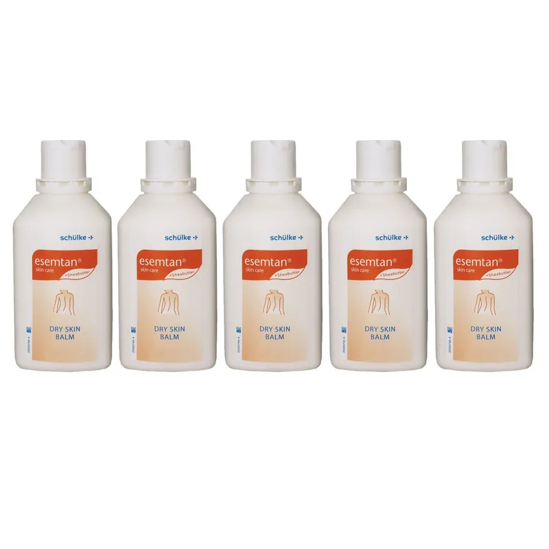 Schülke esemtan dry skin balm 5 x 500 ml Körperpflege Balsam farbstofffreier Set Markenware