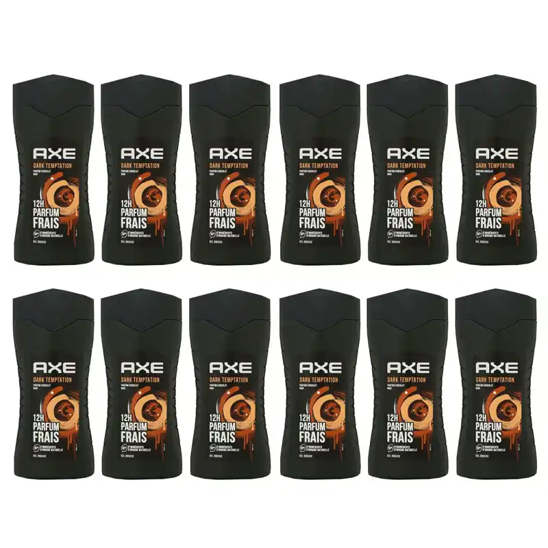 Axe Dark Temptation 12 x 250 ml Shower Gel Duschgel Showergel Set Beliebt