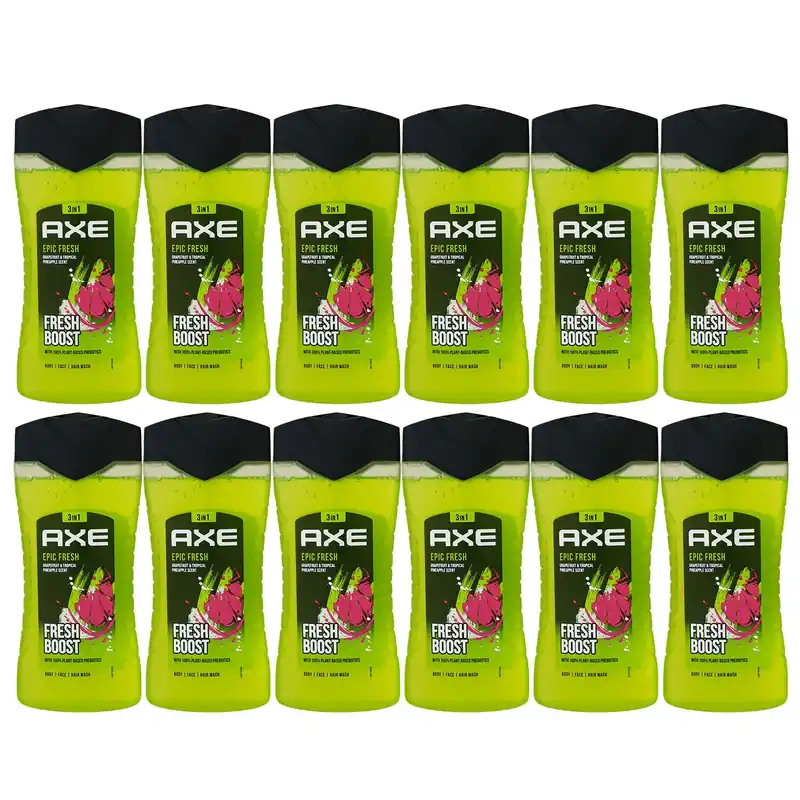 Sonderangebot Axe Epic Fresh 12 x 250 ml Showergel Duschgel Shower Gel Herren Set