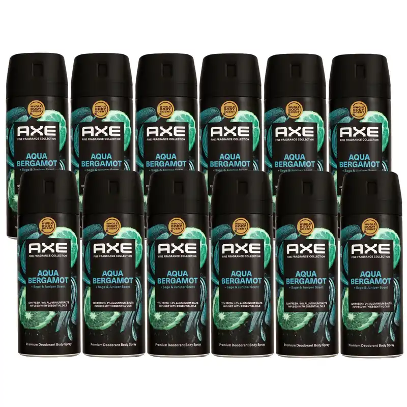 Jetzt Kaufen Axe Fine Fragrance Collection Aqua Bergamot 12 x 150 ml Deospray Deodorant Set