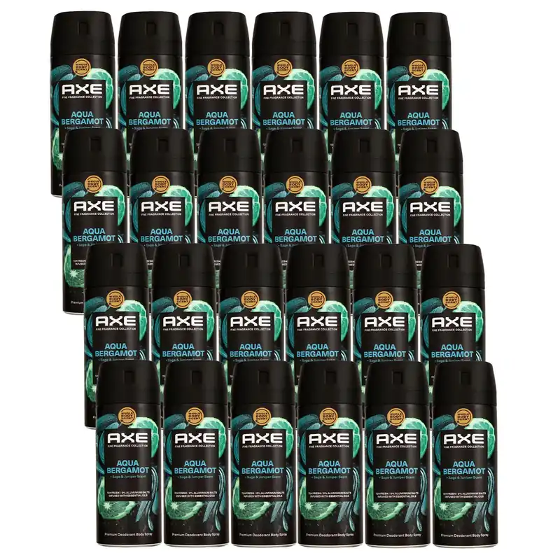 Nur Für Kurze Zeit Axe Fine Fragrance Collection Aqua Bergamot 24 x 150 ml Deospray Deodorant Set