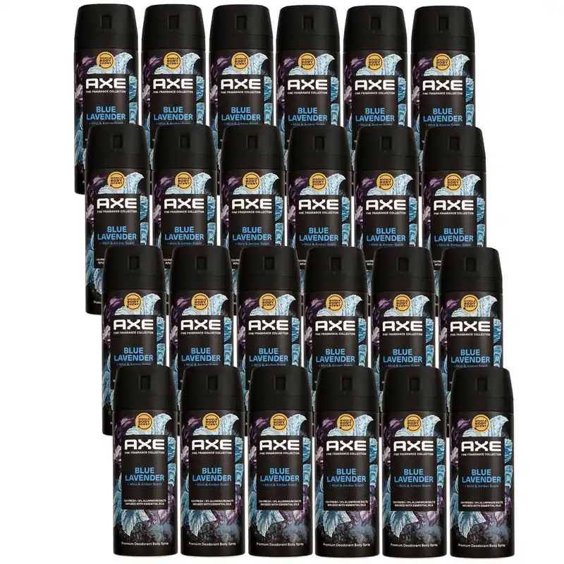 Must-Have Axe Fine Fragrance Collection Blue Lavender 24 x 150 ml Deospray Deodorant Set