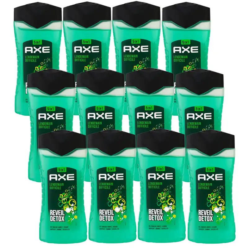 Garantierte Lieferung Axe Lendemain Difficile 12 x 250 ml Showergel Duschgel Shower Gel Set