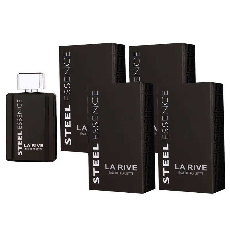 Bestpreis La Rive Steel Essence 4 x 100 ml Eau de Toilette EDT Set Herrenparfum