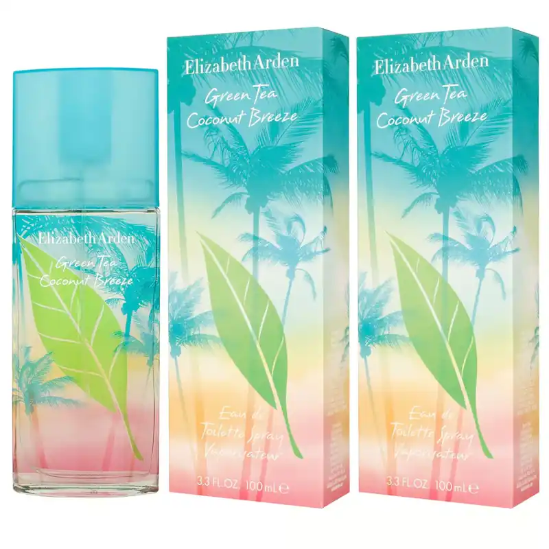 Elizabeth Arden Green Tea Coconut Breeze 2 x 100 ml Eau de Toilette EDT Set Schneller Versand
