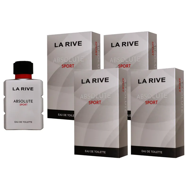 Nur Für Kurze Zeit La Rive Absolute Sport 4 x 100 ml Eau de Toilette EDT Set Herrenparfum