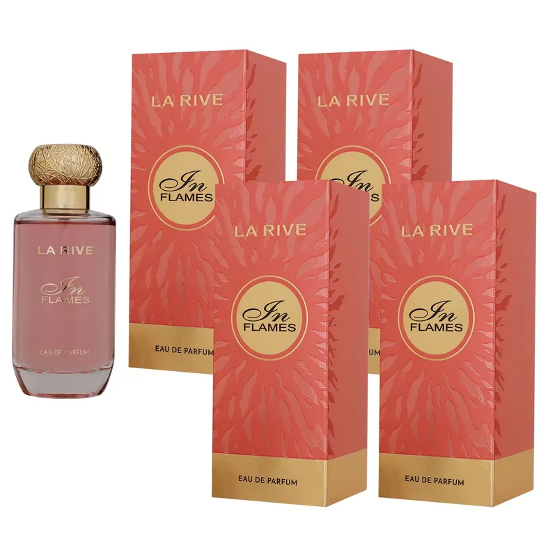 Heißes Angebot La Rive In Flames 4 x 90 ml Eau de Parfum EDP Set Damenparfum