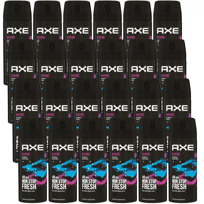 Axe Marine 24 x 150 ml Deodorant Deospray Deodorant Spray Deo Spray Deo Set Angebot
