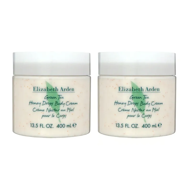 Geprüft Elizabeth Arden Green Tea Honey Drops 2 x 400 ml Body Cream Creme Körpercreme Set