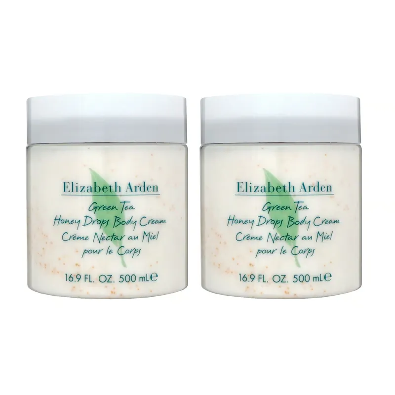 Schnäppchen Elizabeth Arden Green Tea Honey Drops 2 x 500 ml Body Cream Creme Körpercreme Set