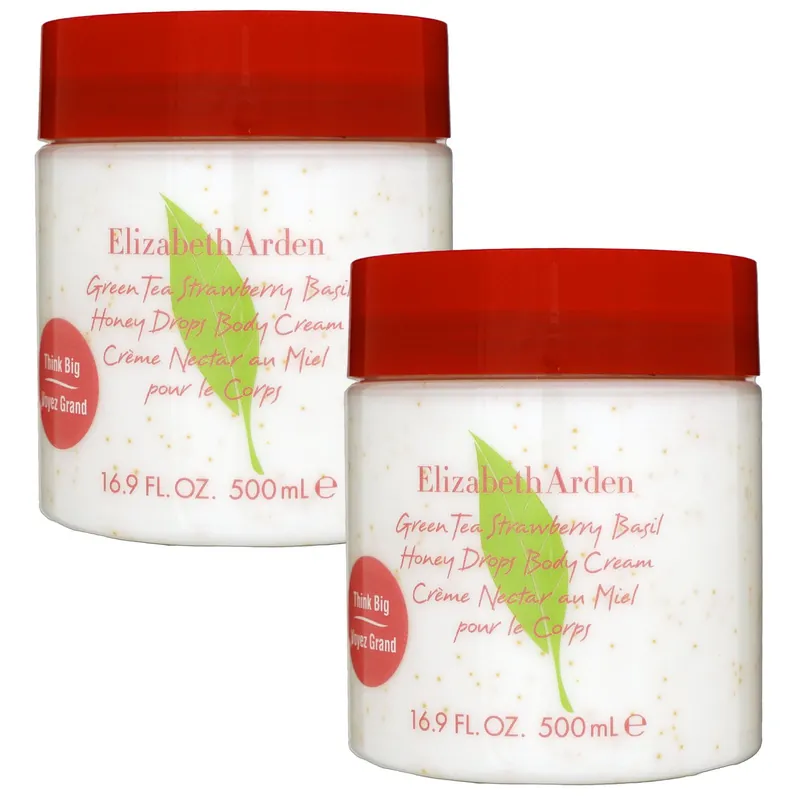 Nur Heute Elizabeth Arden Green Tea Strawberry Basil Honey Drops 2 x 500 ml Body Cream Set