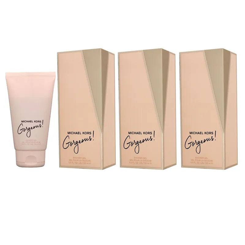 Online Kaufen Michael Kors Gorgeous 3 x 150 ml Showergel Duschgel Shower Gel SG Set