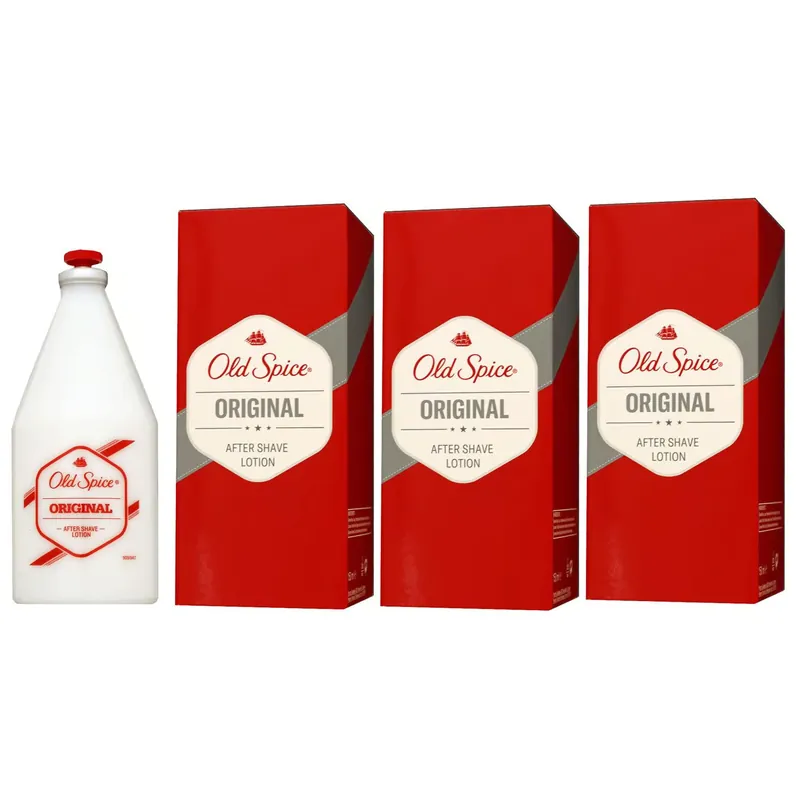 Old Spice Original 3 x 150 ml After Shave Lotion für Herren Set Preis Gesenkt