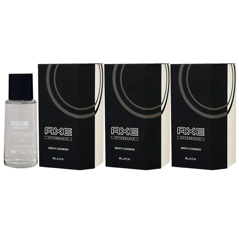 Axe Black 3 x 100 ml After Shave Lotion Rasur Pflege Set Preiswert