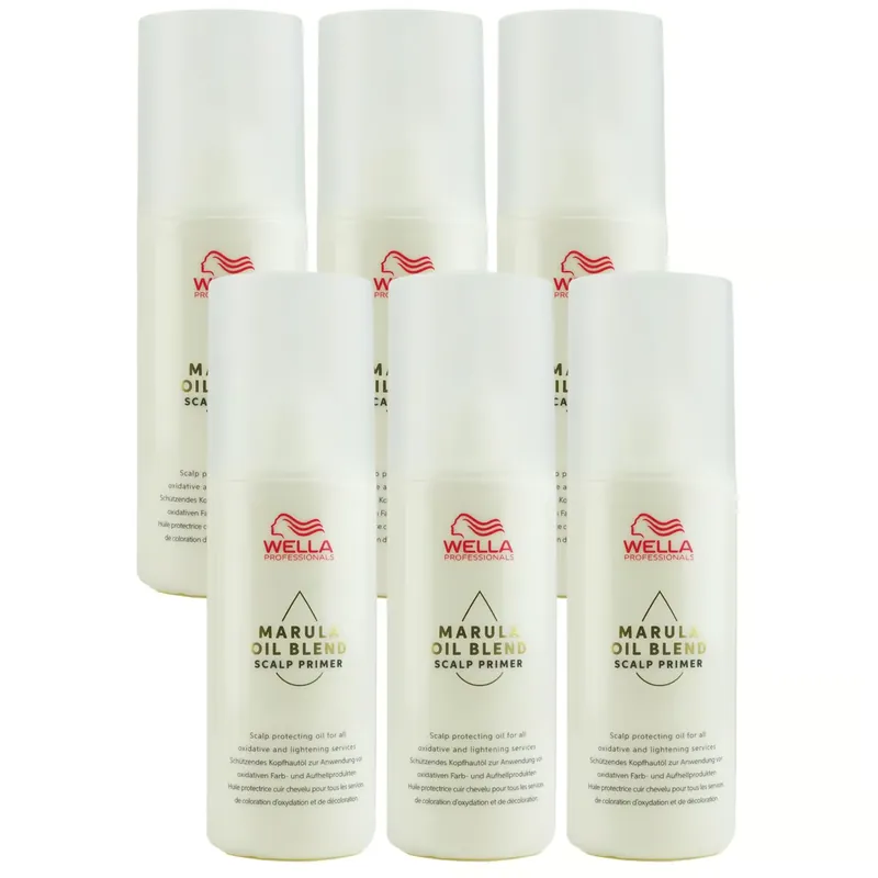 Markenware Wella Marula Oil Blend Scalp Primer 6 x 150 ml Kopfhautschutz