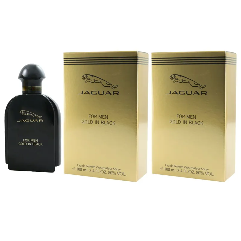 Jaguar for Men Gold in Black 2 x 100 ml Eau de Toilette EDT Set Herrenduft Rabatt