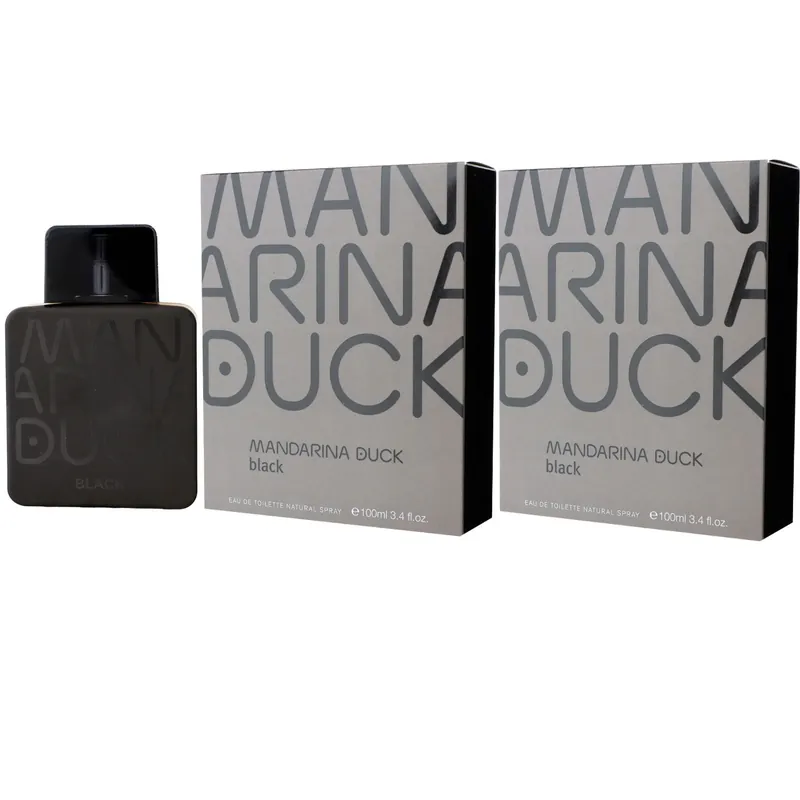 Mandarina Duck Black Pure Black 2 x 100 ml Eau de Toilette EDT Set Herrenduft Neue Ware