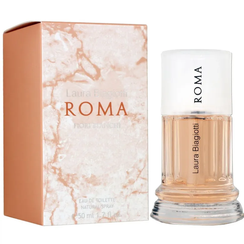 Highlight B WARE Laura Biagiotti Roma Fiori Bianchi 50 ml Eau de Toilette EDT Damenduft Damen Duft