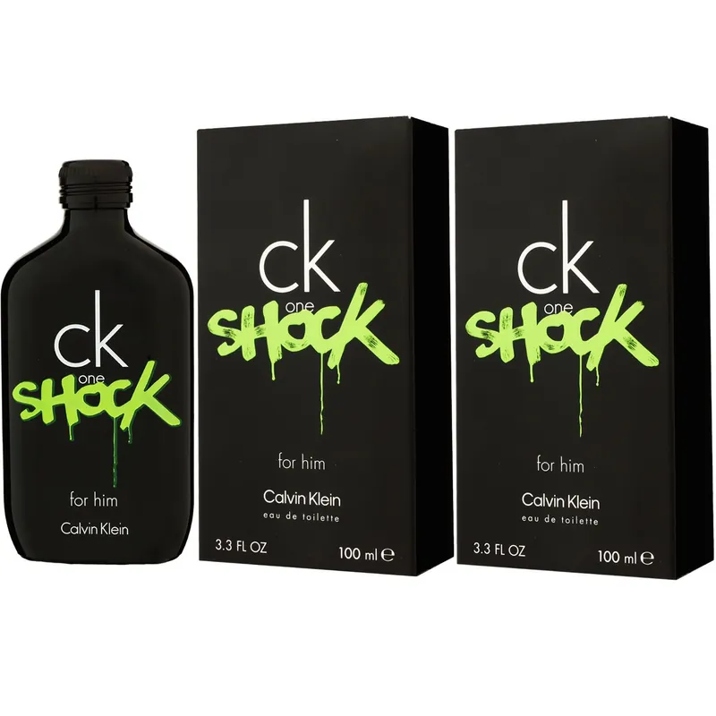 Top-Seller Calvin Klein CK One Shock for Him 2 x 100 ml Eau de Toilette EDT Set Herrenduft