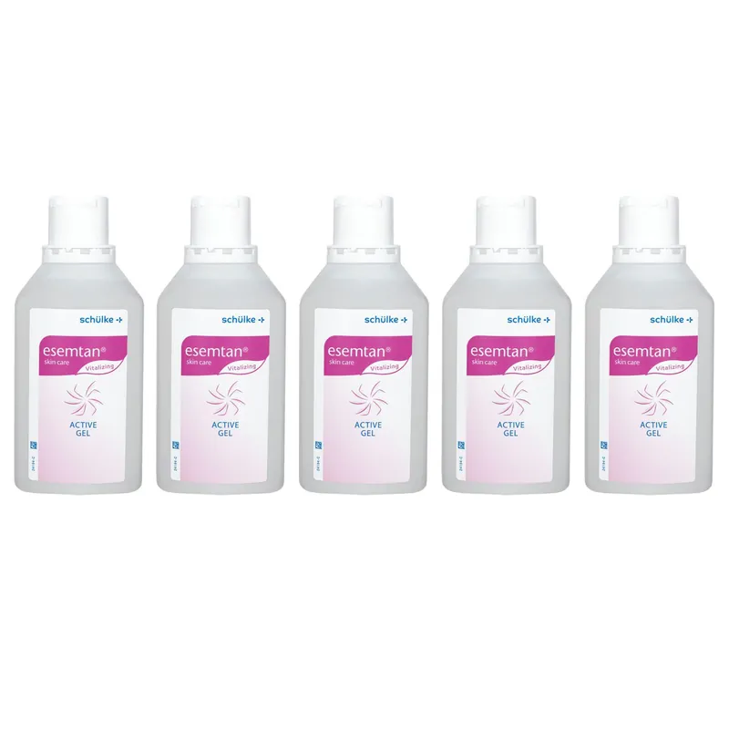 Zertifiziert Schülke esemtan active gel 5 x 500 ml Durchblutungsanregendes Gel Erfrischungsgel Vitalgel