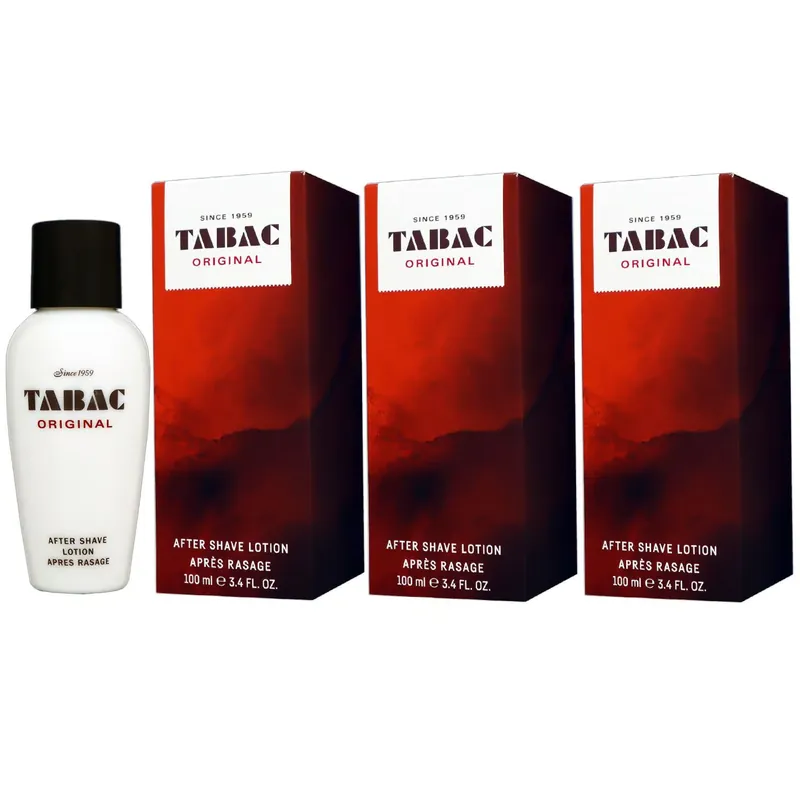 Tabac Original 3 x 100 ml Aftershave After Shave Set Herren Begrenztes Angebot