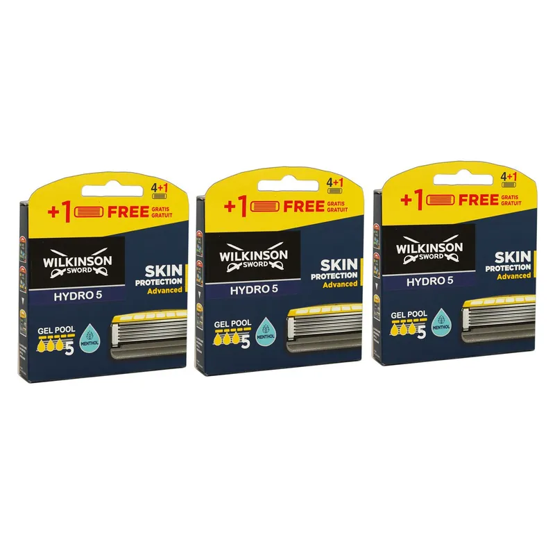 Wilkinson Hydro 5 Skin Protection Advanced 3 x 4+1 Rasierklingen Menthol Kracherpreis