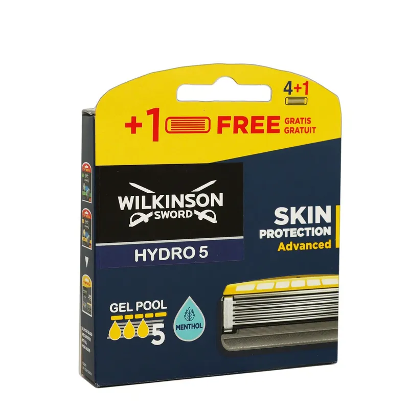 Ausverkauf Wilkinson Hydro 5 Skin Protection Advanced 4+1 Rasierklingen Menthol
