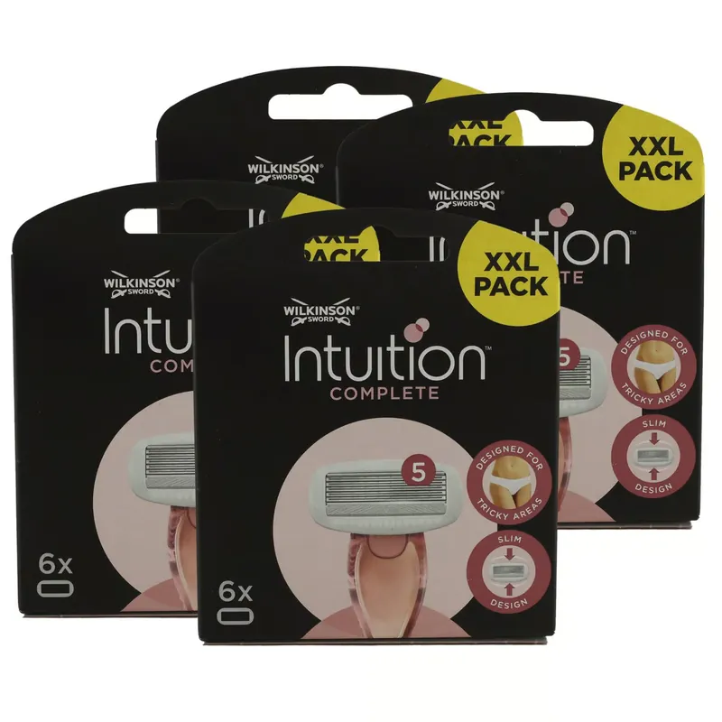 Wilkinson Intuition Complete 4 x 6 Klingen Rasierklingen Damen Set Begrenztes Angebot