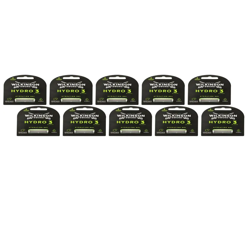 Wilkinson Sword Hydro 3 Hydrating Gel 10 x 4 Rasierklingen Ersatzklingen Set Solange Der Vorrat Reicht