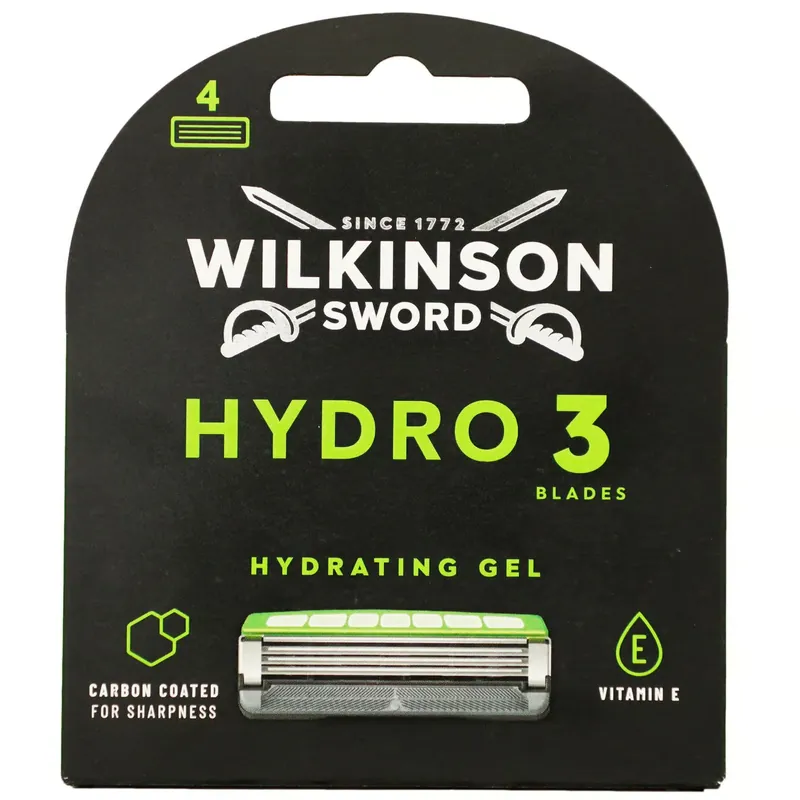 Angebot Wilkinson Sword Hydro 3 Hydrating Gel 4 Rasierklingen Ersatzklingen