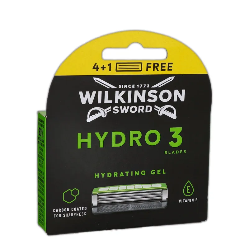 Echt Wilkinson Sword Hydro 3 Skin Protection 4 + 1 Rasierklingen Aloe Vera