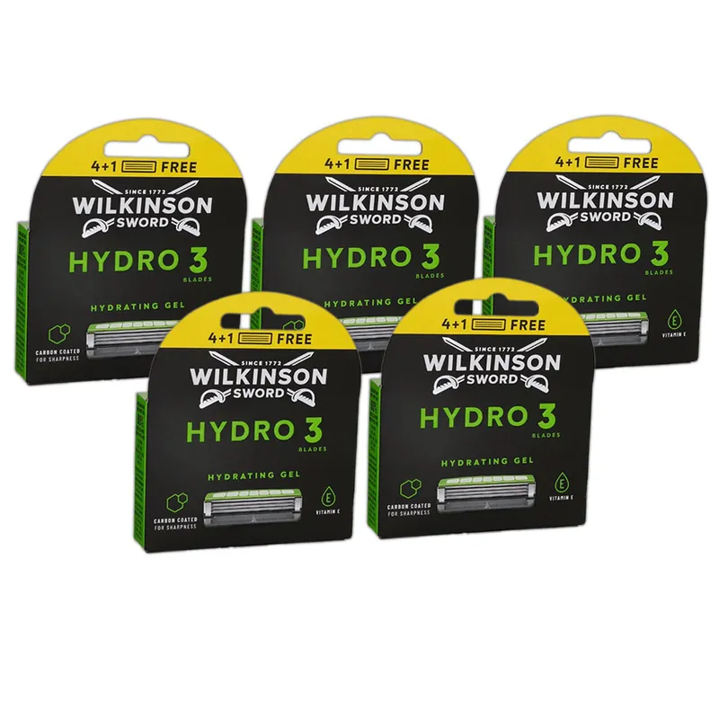 Wilkinson Sword Hydro 3 Skin Protection 5 x 4 + 1 Rasierklingen Aloe Vera Set Sale
