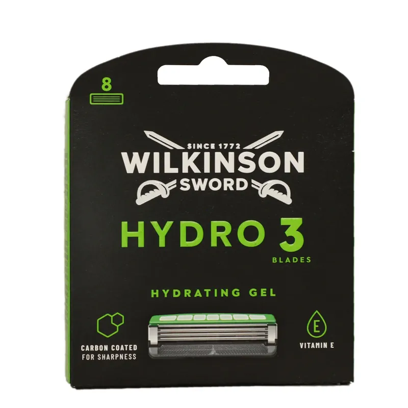 Wilkinson Sword Hydro 3 Skin Protection 8 Rasierklingen Hydsrating Gel Sale