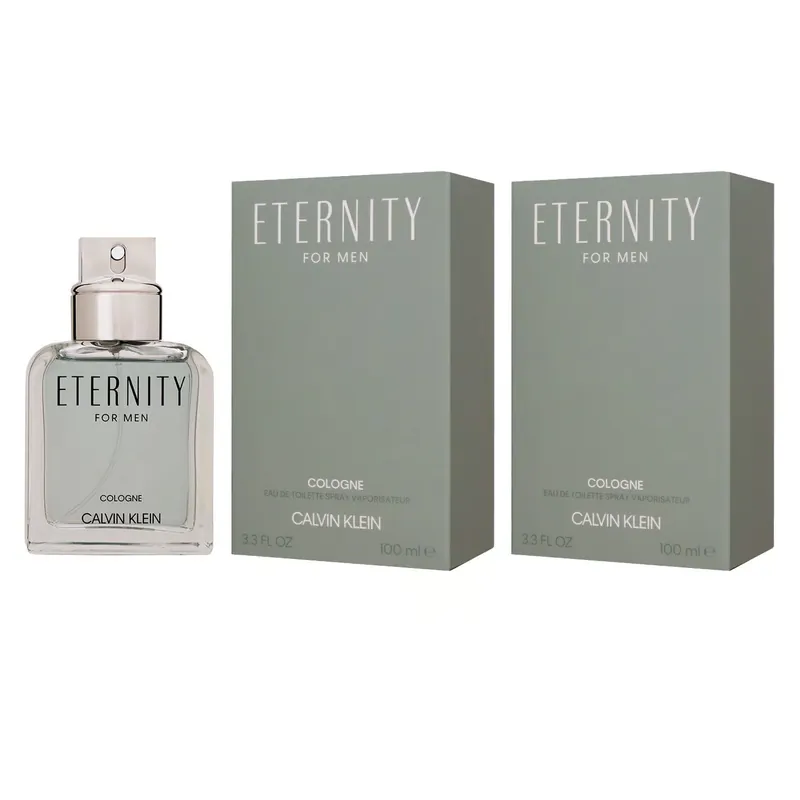 Neu Calvin Klein Eternity for Men Cologne 2 x 100 ml Eau de Toilette EDT Set