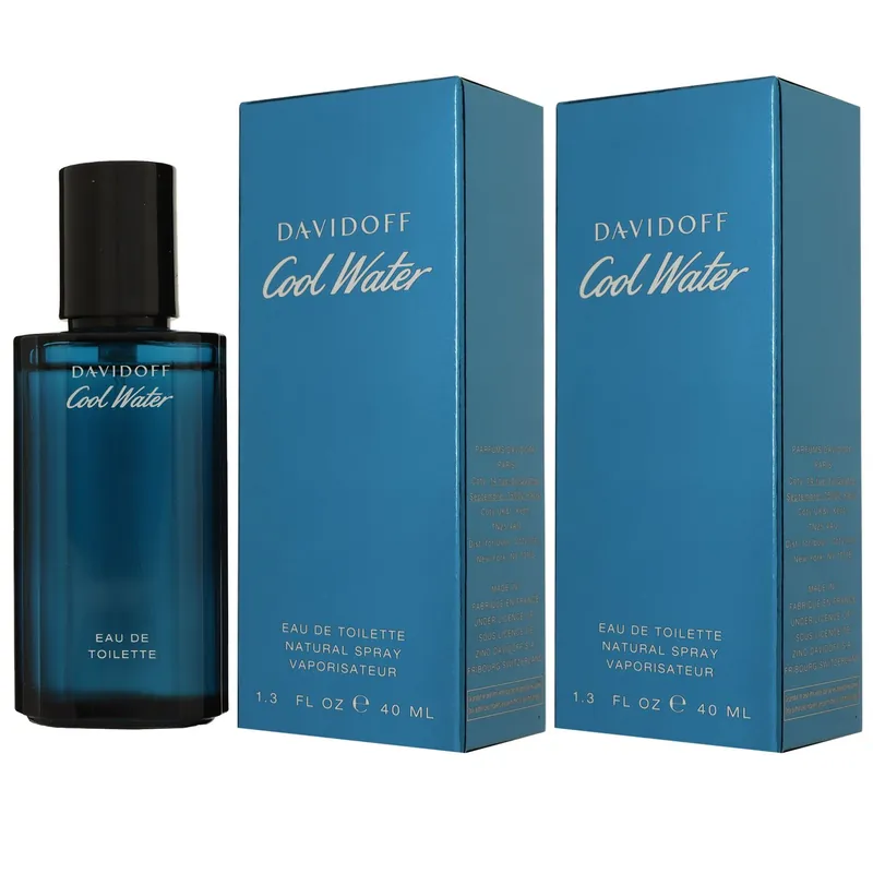 Bestseller Davidoff Cool Water Man - Men 2 x 40 ml Eau de Toilette EDT Set