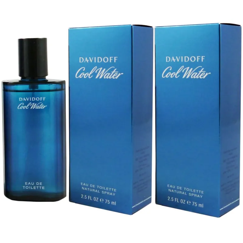 Davidoff Cool Water Man - Men 2 x 75 ml Eau de Toilette EDT Angebot