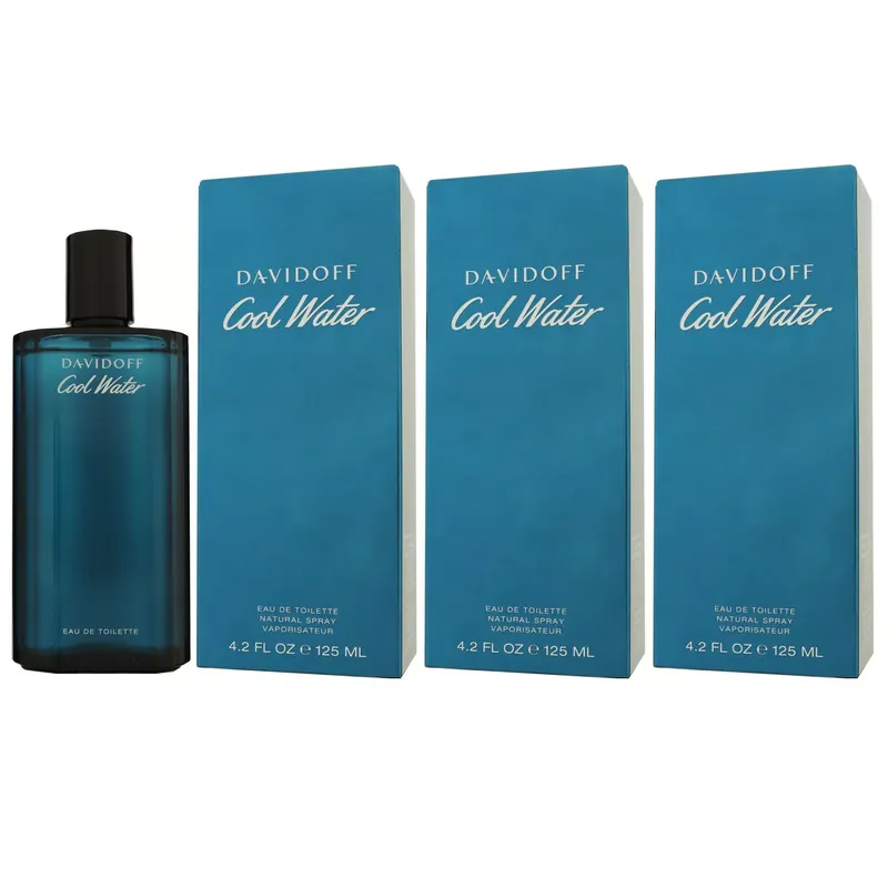 Davidoff Cool Water Man - Men 3 x 125 ml Eau de Toilette EDT Set Herrenduft Jetzt Kaufen