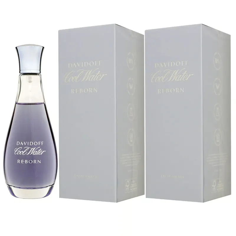 Versand Am Gleichen Tag Davidoff Cool Water Reborn for Her 2 x 100 ml Eau de Toilette EDT Set Damenduft