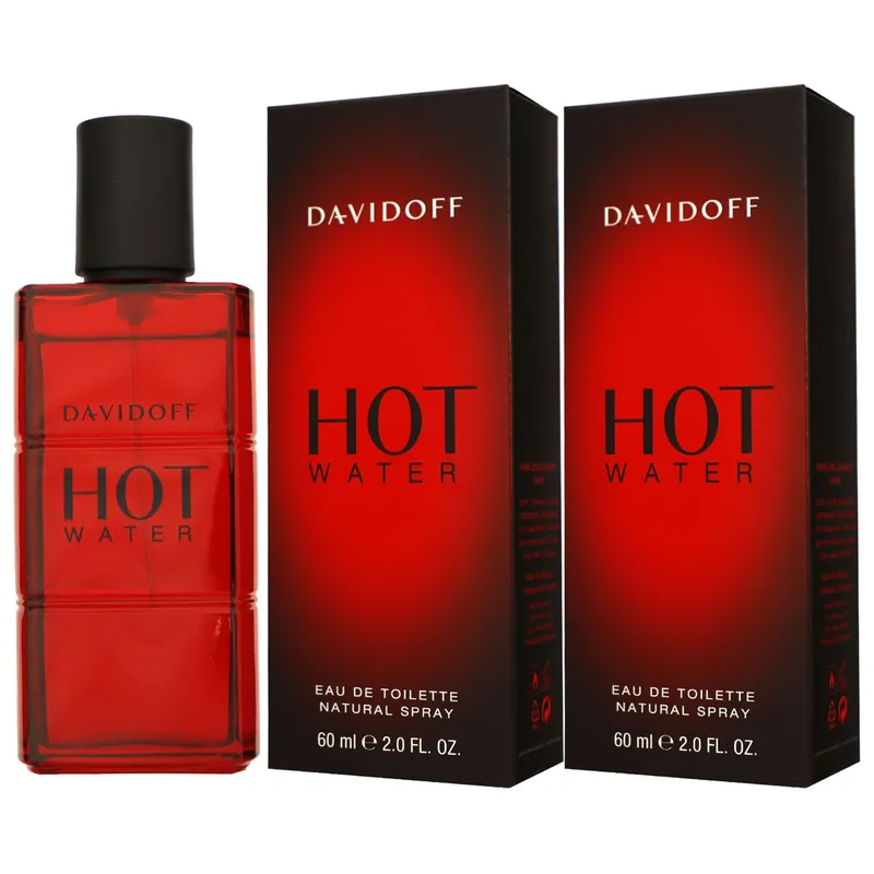 Davidoff Hot Water 2 x 60 ml Eau de Toilette EDT Set Herrenduft Geprüft