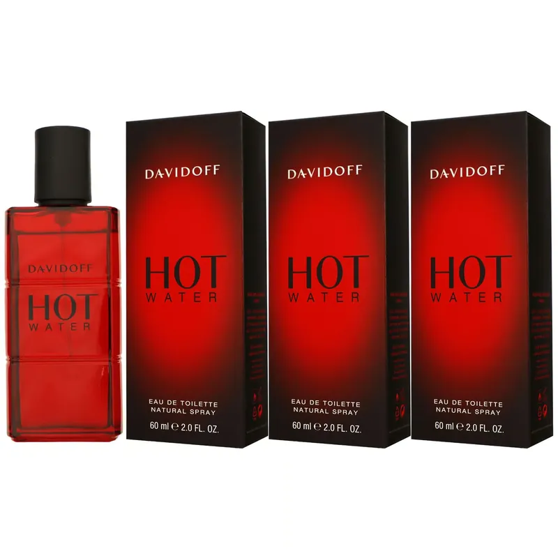 Begrenztes Angebot Davidoff Hot Water 3 x 60 ml Eau de Toilette EDT Set Herrenduft