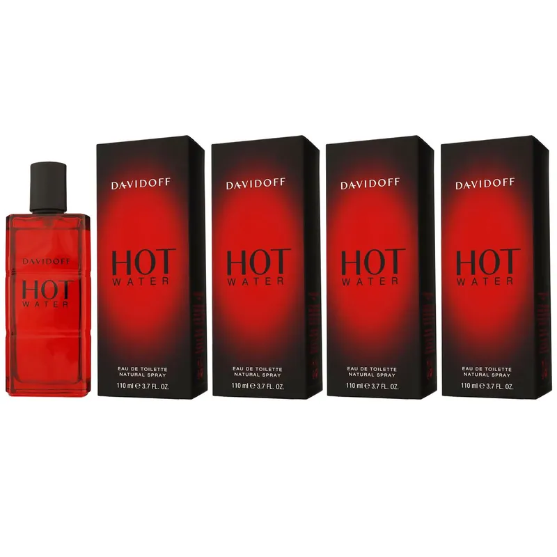 Davidoff Hot Water 4 x 110 ml Eau de Toilette EDT Set Herrenduft Sonderangebot