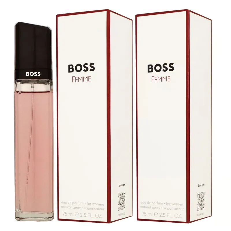 Sichere Zahlung Hugo Boss Boss Femme 2 x 75 ml Eau de Parfum EDP Set Neues Design