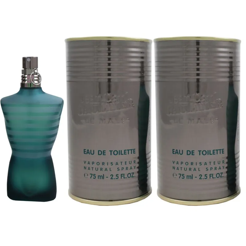 Super-Preis Jean Paul Gaultier Le Male 2 x 75 ml Eau de Toilette EDT Set Herrenduft