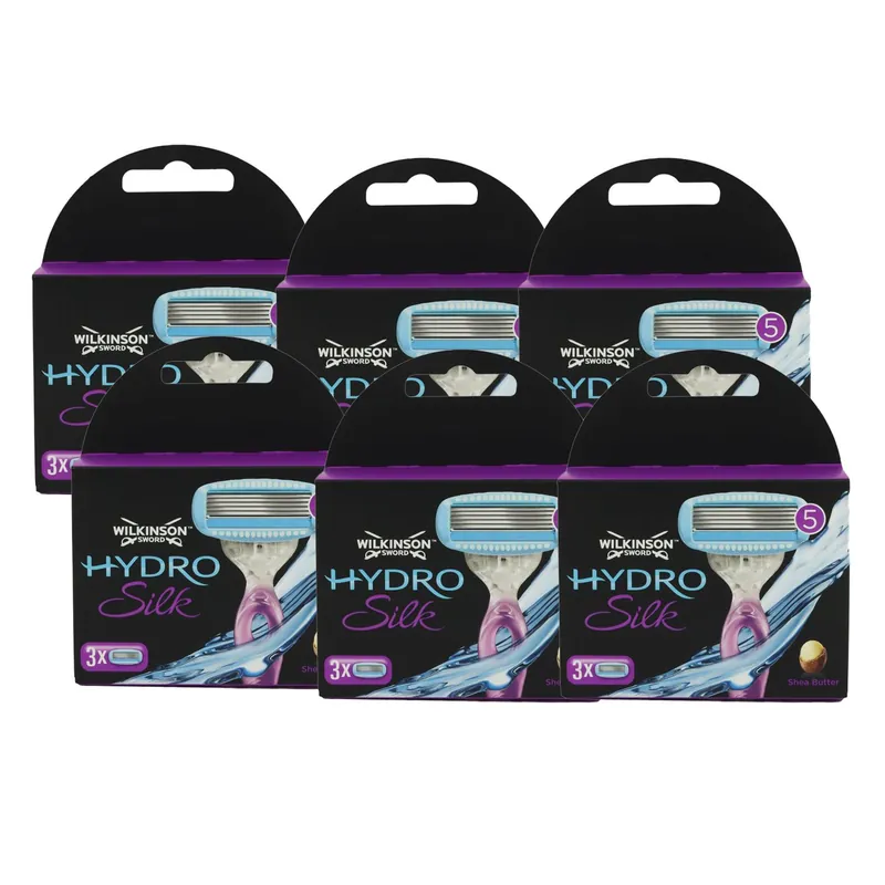 Wochenendangebot Wilkinson Sword Hydro Silk 6 x 3 Rasierklingen Set